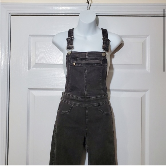 Dark gray H&M Divided skinny overalls - Picture 2 of 4